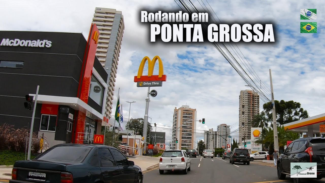 De CARRO por PONTA GROSSA | Bairros Jardim Carvalho até Oficinas
