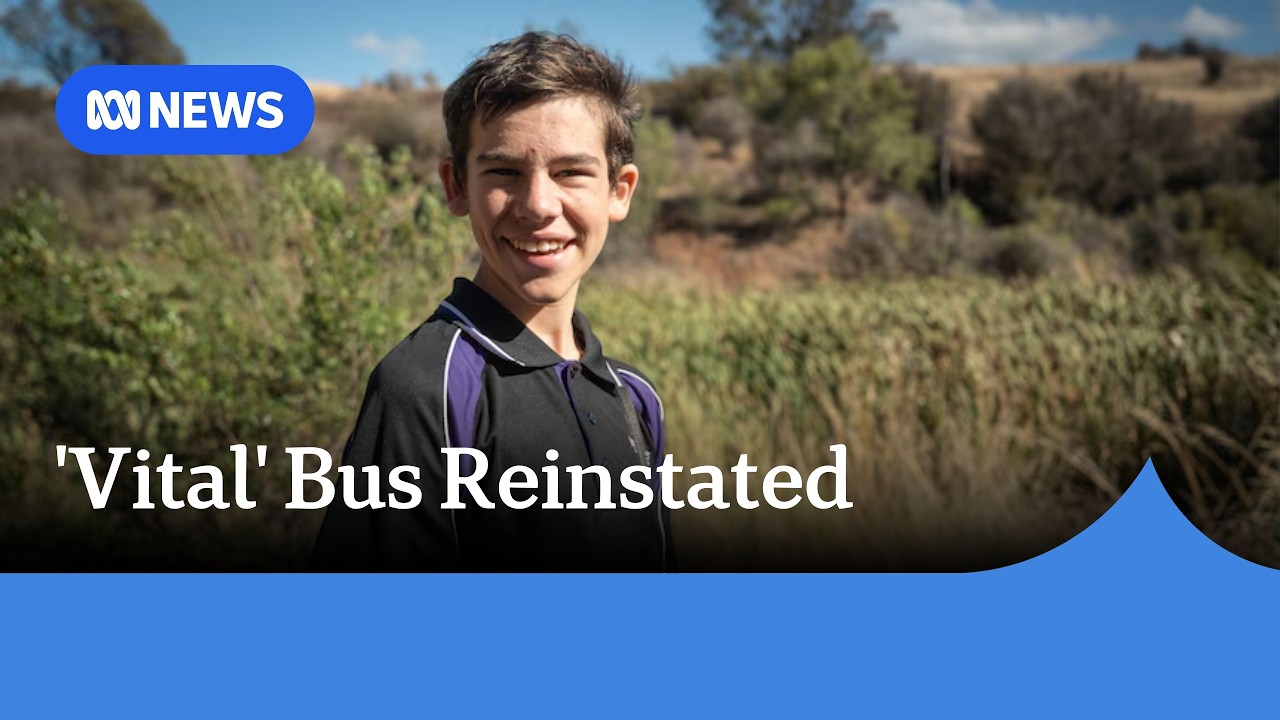 13-year-old wins back bus service after two years of walking through swamp | ABC NEWS
