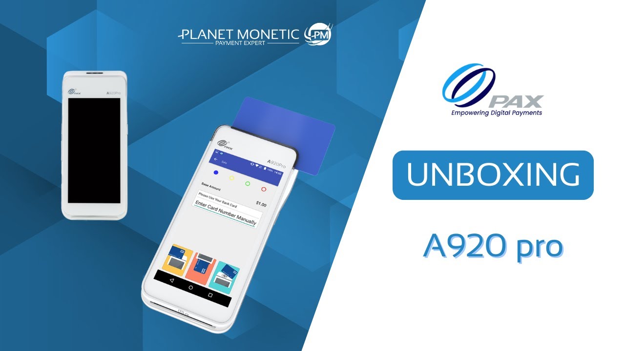 Terminal bancaire portable Pax Technology A920 pro