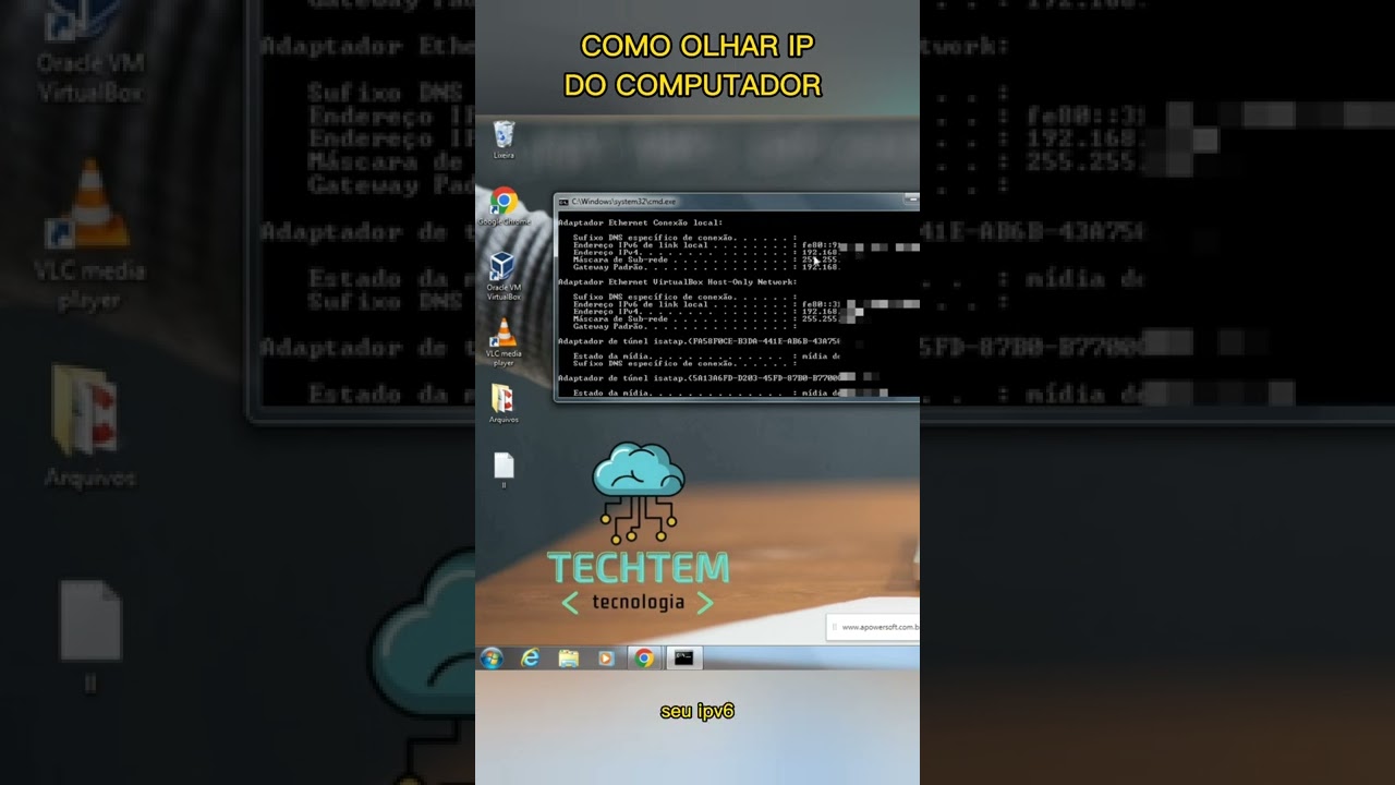Como olhar IP no Windows