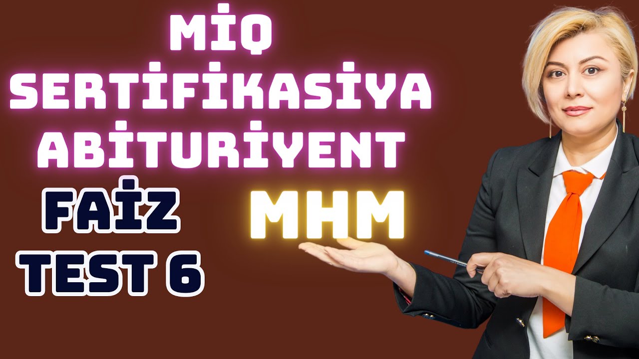 MHM Faiz,nisbət,tənasüb .Test 6 (1-20)