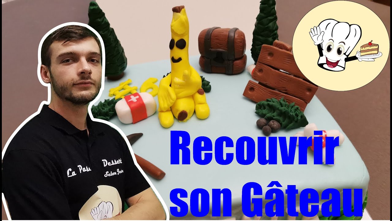 GÂTEAU FORTNITE : COMMENT RECOUVRIR UN GÂTEAU EN PÂTE à SUCRE