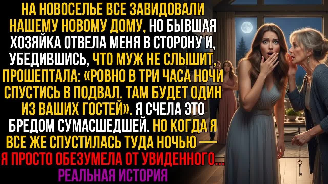 «В 3 часа ночи проверь, что муж прячет в подвале», — шепнула она. Я заглянула и просто оцепенела...