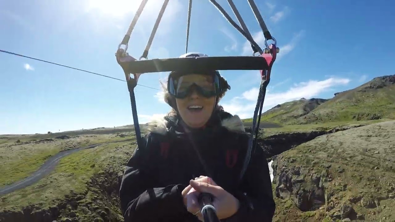 Mega Zipline Iceland - Family Fun - long