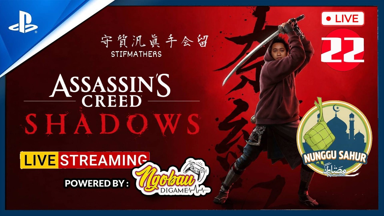 [LIVE] Nunggu Sahur di Assassin's Creed Shadows (PS5) Gameplay Indonesia Part 22