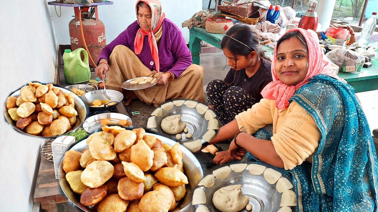 Golgappe sasu ma aur mitya ne banaya village life vlog