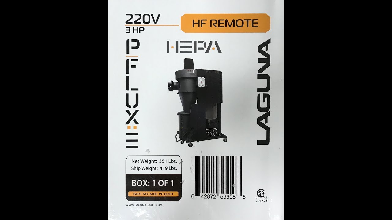 LAGUNA P|FLUX 3 hp 220V Shop Dust Collector Quick View