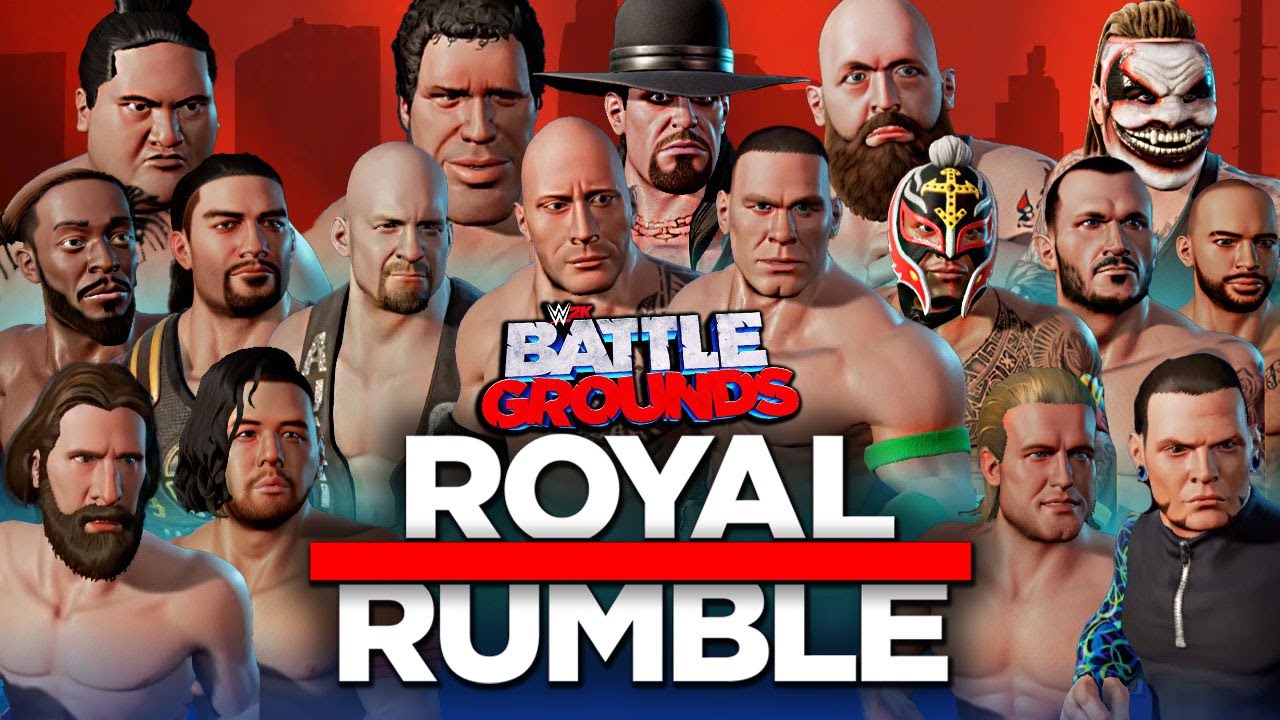 WWE 2K Battlegrounds: 30 MAN ROYAL RUMBLE MATCH!!