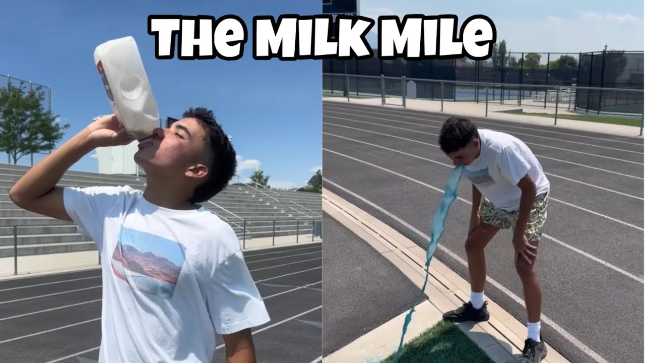 Trying the Milk Mile Challenge **Throwup🤮**