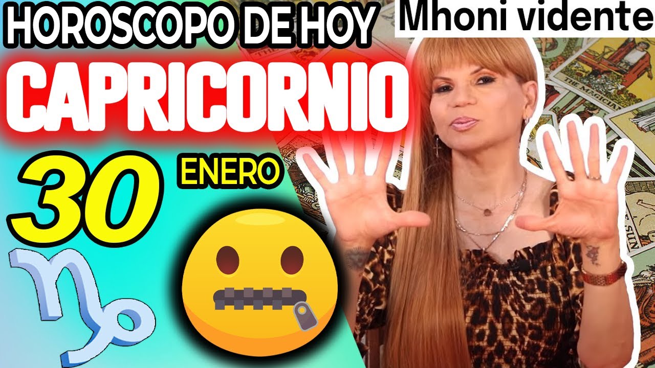 CAPRICORNIO ♑URGENTE❗️💌NO DIGAS NADA A NADIE POR FAVOR🙏🏻🤐 Horóscopo De Hoy 30 De Enero 2026 | Mhoni
