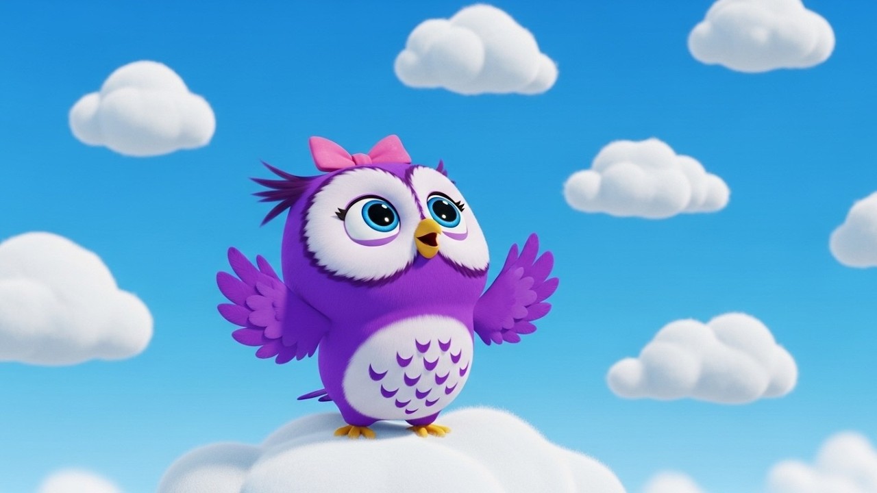 Nina Owl Counts the Clouds | Learn Numbers with Nina | Fun Educational Kids Song