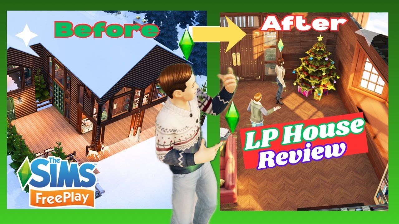 Sims FreePlay LP House Review & Remodel Snowedun Chalet