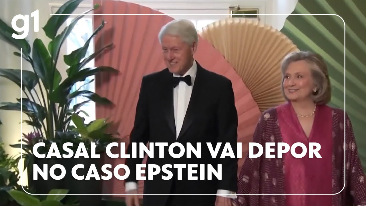 Casal Clinton vai depor no caso Epstein