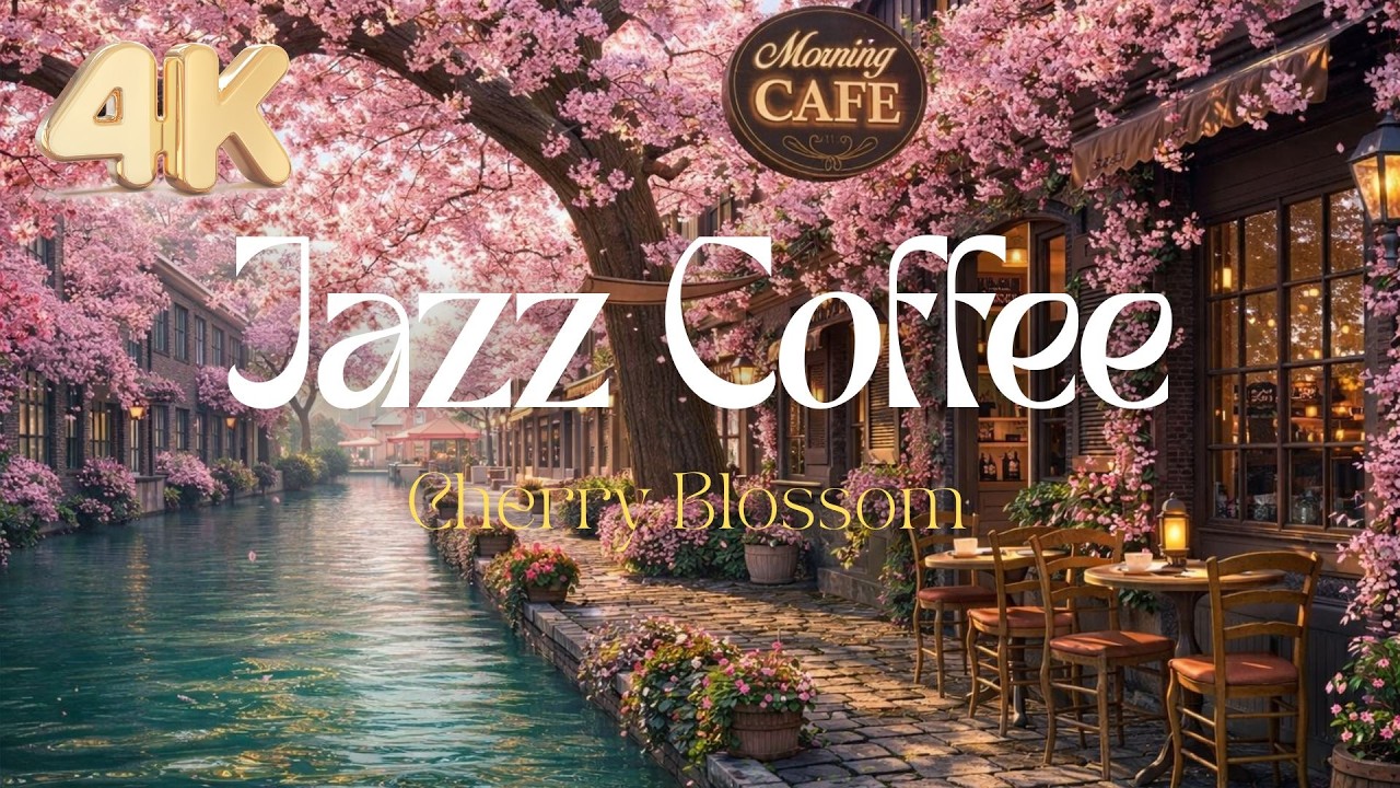 Spring Jazz Café 🌸 Tranquil Morning Jazz Music & Coffee Shop Sounds