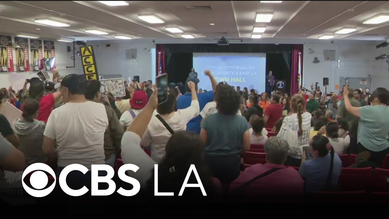 Residents berate city leaders and Lineage staff during town hall meeting in Boyle Heights