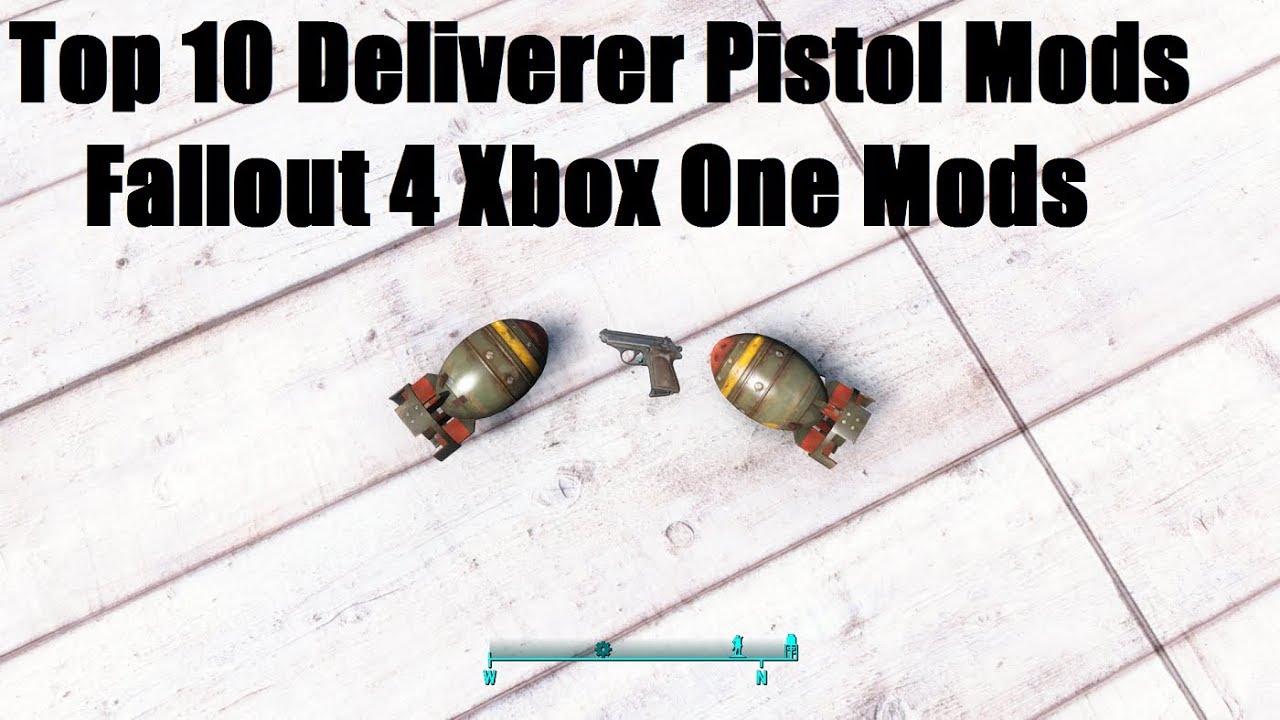 Top 10 Deliverer Pistol Mods Fallout 4 Xbox One! Xbox One Mods!