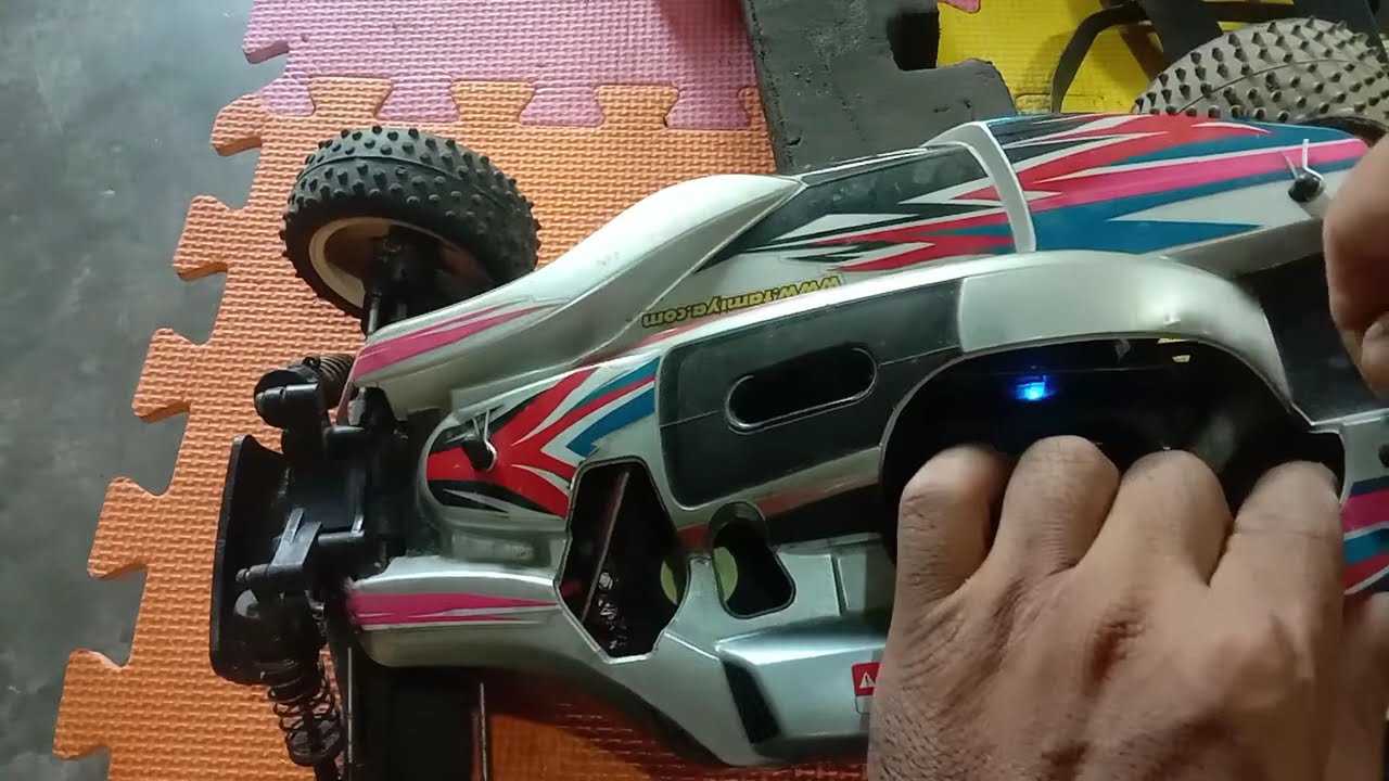 Nitro car to electric RC car conversion.