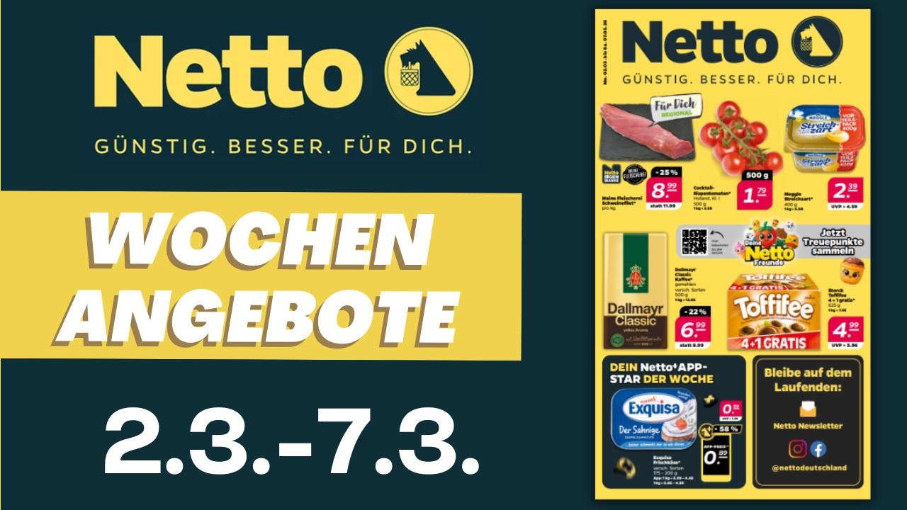 NETTO Angebote der Woche 🛒 Neuer Prospekt ab 2.3.2026 im Überblick  | Prospekt Check #NETTO