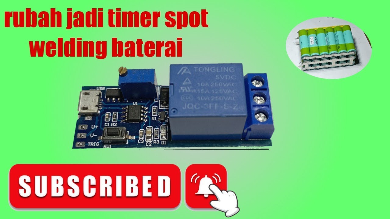 rubah modul ne 555 jadi spot welder #spot welding