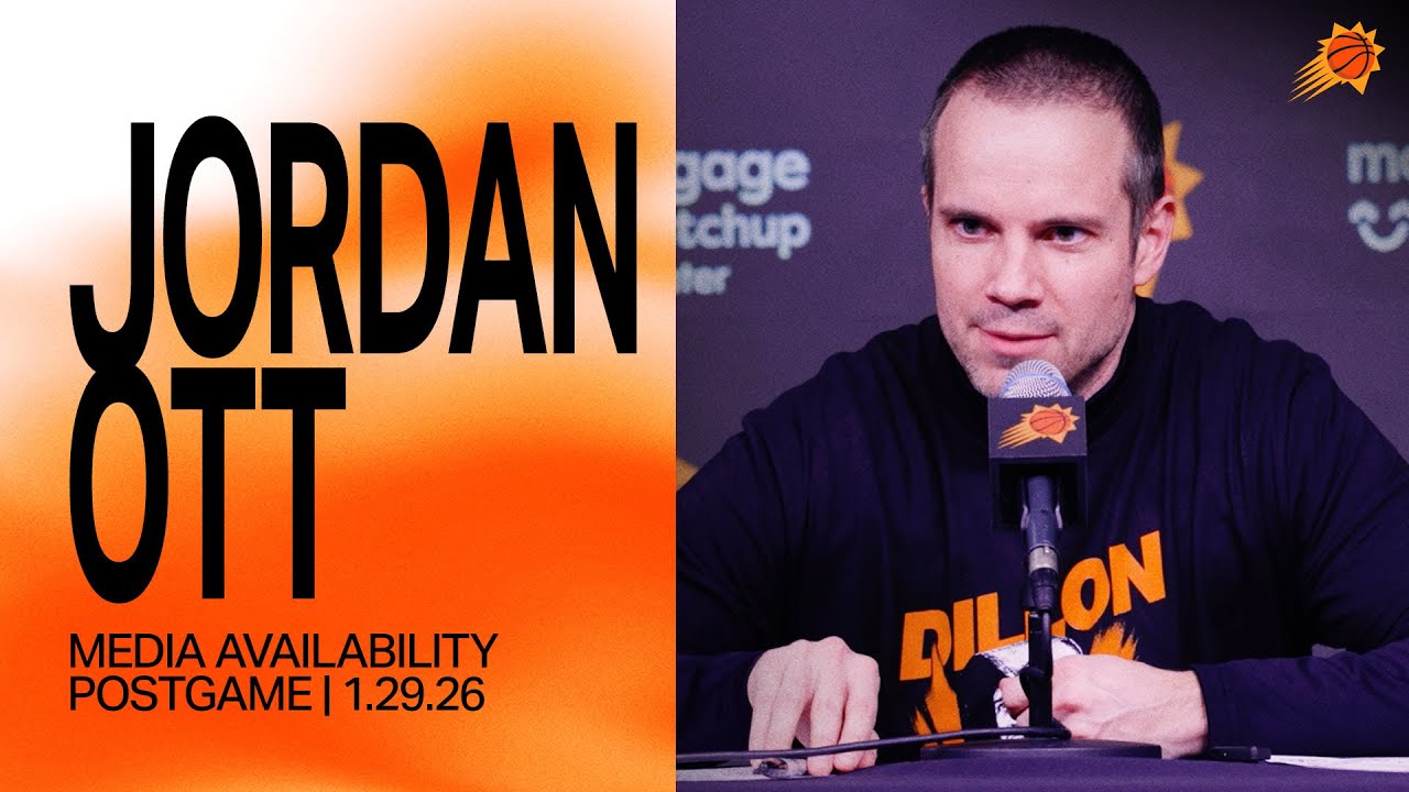 Head Coach Jordan Ott Postgame Media Availability | Phoenix Suns vs Detroit Pistons 1-29-26