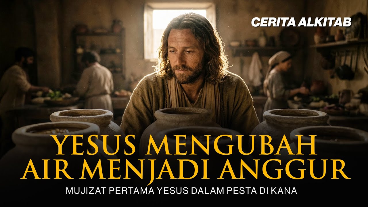 Cerita Alkitab: Mujizat Pertama Yesus di Kana | Saat Kekurangan Diubah Menjadi Kelimpahan