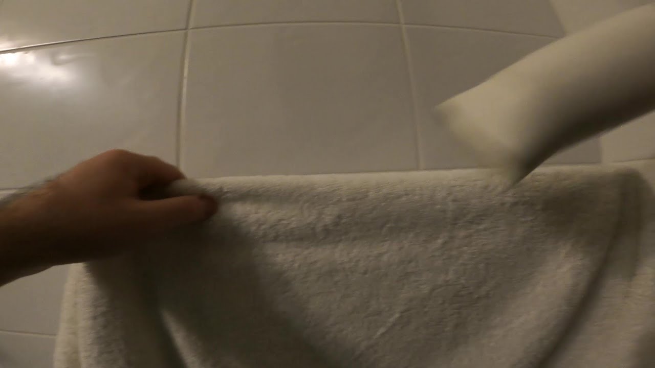 Relaxing Hair Dryer Sound Drying Wet Towel - Falling a Sleep with White Noise