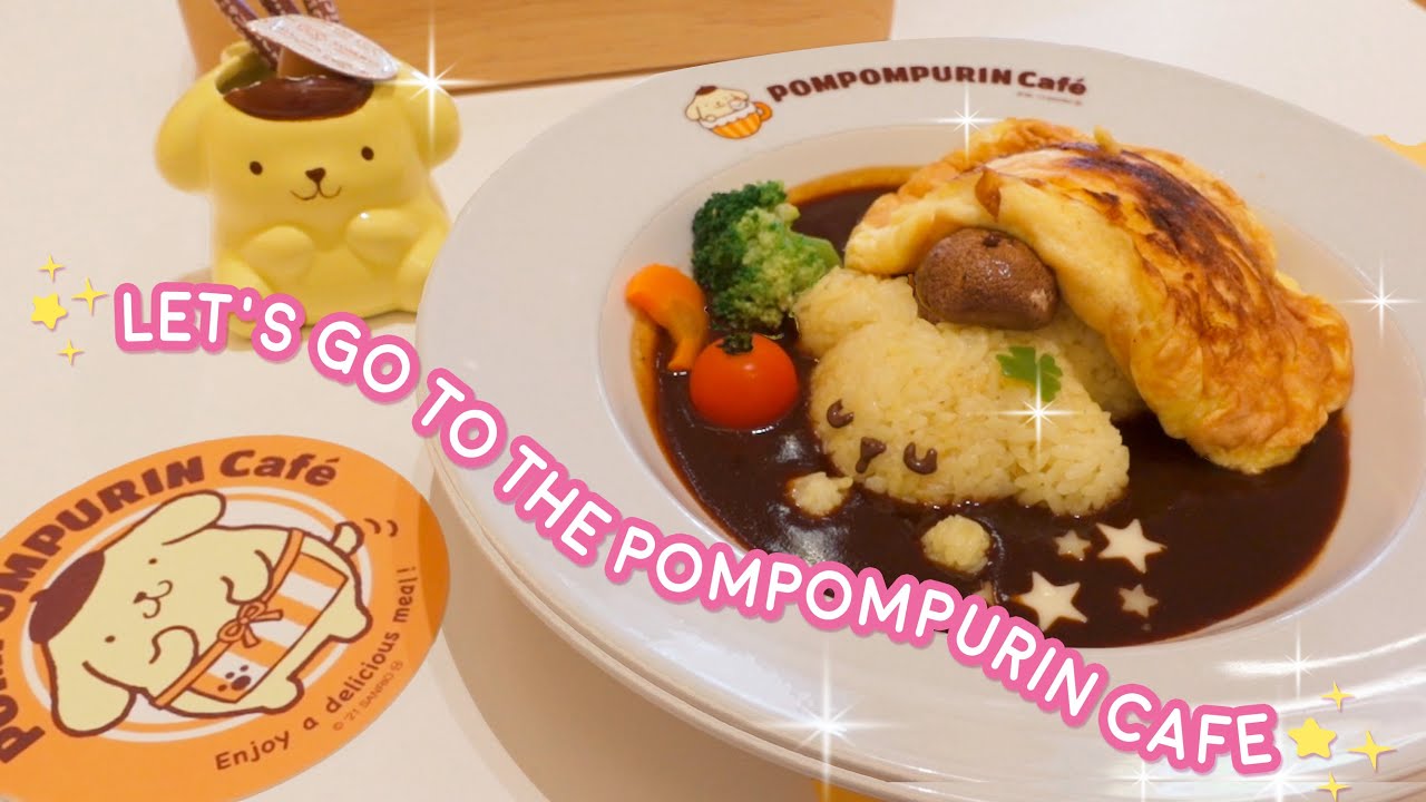 ☆Let's go to the Pompompurin Cafe in Harajuku Tokyo! ☆ ポムポムプリンカフェ