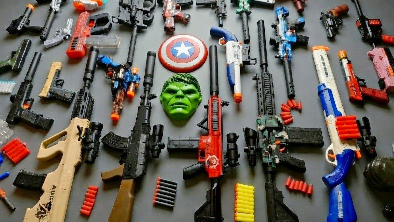 Tembakan watergel blaster M416,scar shotgun,watergun,nerf,borgol,granad,ak47,sniper rifle 002