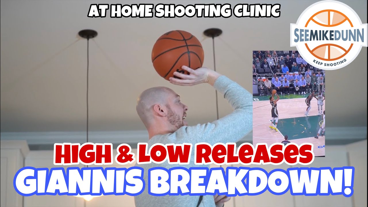 High & Low Releases + Giannis Free Throw Breakdown!  (At Home Shooting Clinic 2)
