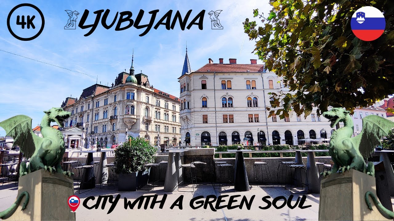 𝐒𝐈 | Ljubljana Walk Tour 4K | Most Beautiful Green Capital in Europe 🇸🇮 | Relaxing City Walk