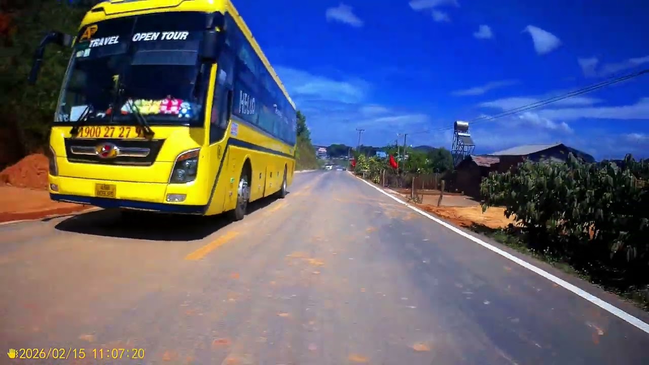 20260215 Cam2 QL28B Từ Đức Trọng đổ đèo Đại Ninh xuống Bắc Bình rồi quay lộn trở lại Đà Lạt