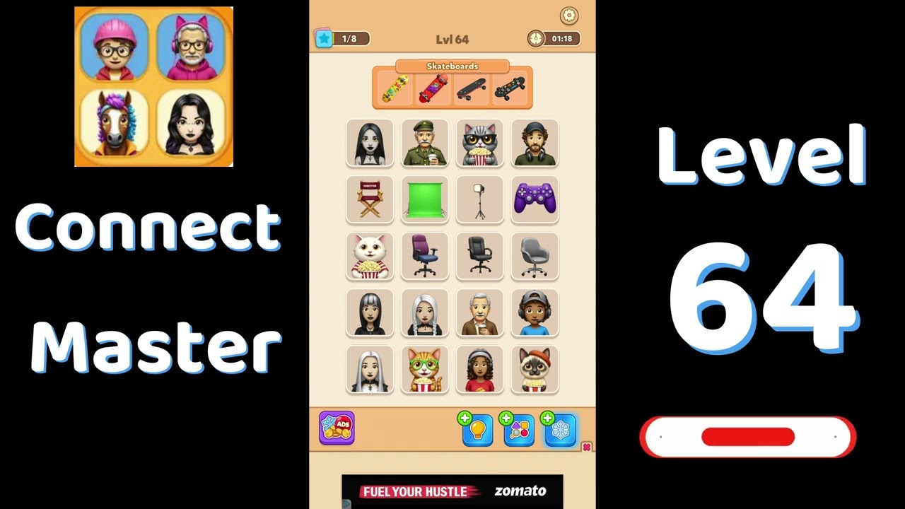 Connect Master Level 64 Walkthrough 🧩 | Match Puzzle | Puzzle Solutions & Tips | Go Answer