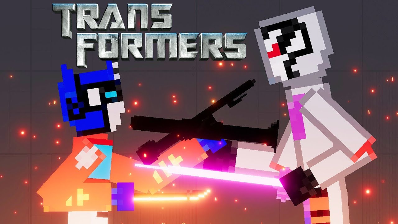 Transformers Optimus Prime vs Megatron [Zebra Gaming TV] People Playground 1.15 Beta