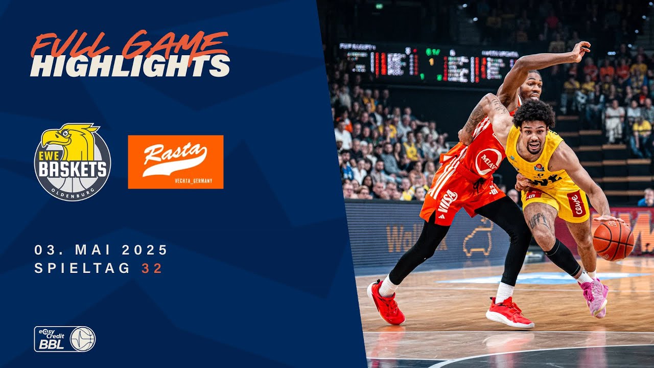 EWE Baskets Oldenburg vs. RASTA Vechta - Full Game Highlights - Spieltag 32, 2024/25