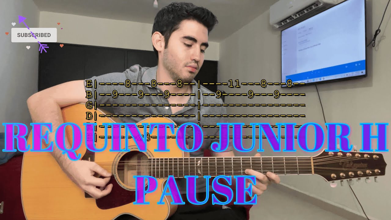 Pause - Junior H - Requinto con Tabs - Guitarra tutorial