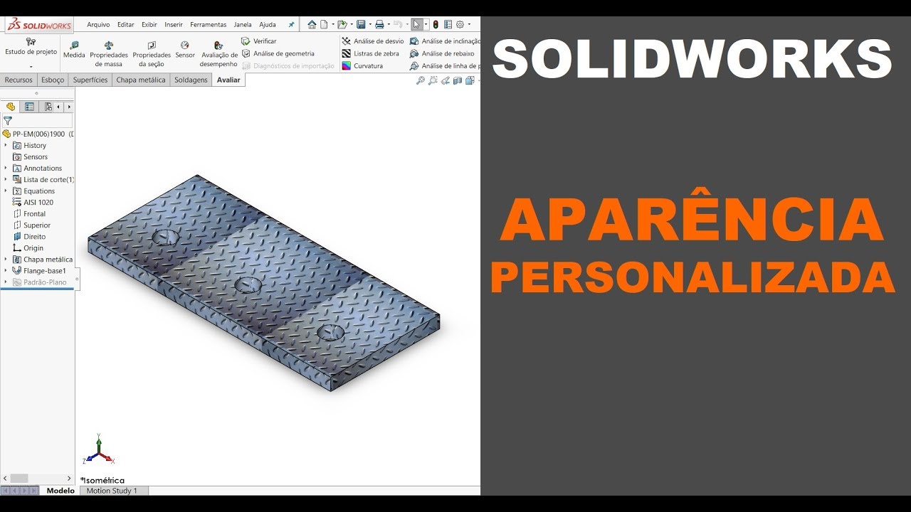 SOLIDWORKS | COMO CRIAR APARÊNCIA PERSONALIZADA COM IMAGENS #solidworks