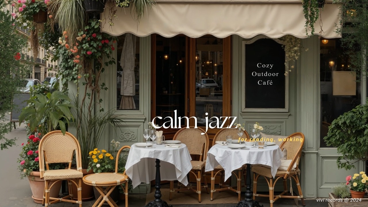 Calm Jazz at Outdoor Atmosphere | Tranquil Moments With Jazz Melody for Reading & Working