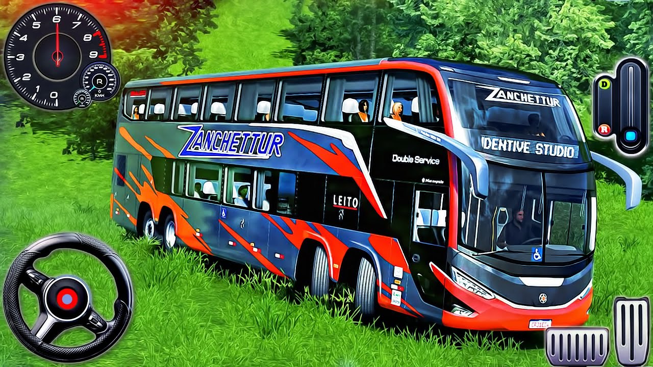 Offroad Coach Bus Driving 2025 - Real Uphill Bus Drive 3D Simulator - Android GamePlay #2