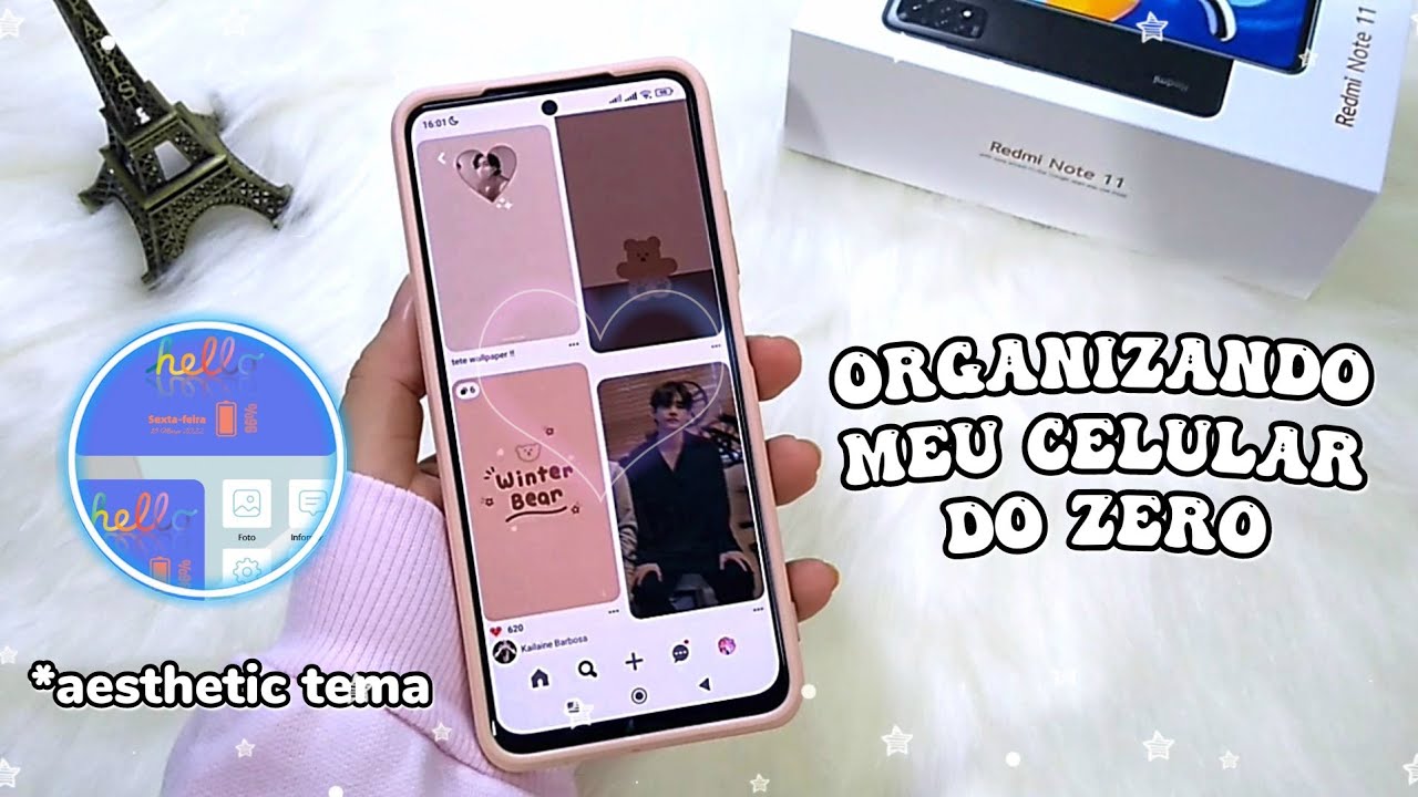 Organizando meu celular do zero ♡ Redmi Note 11