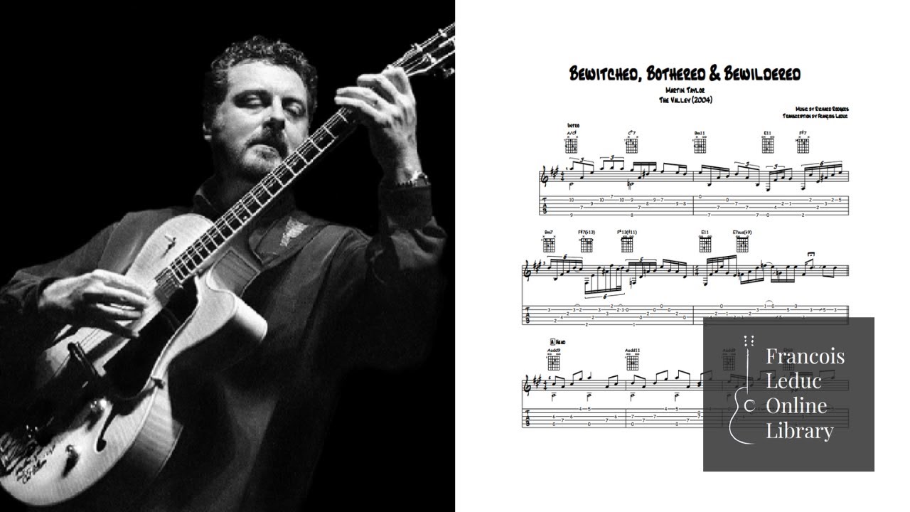 Bewitched, Bothered & Bewildered - Martin Taylor (Transcription)