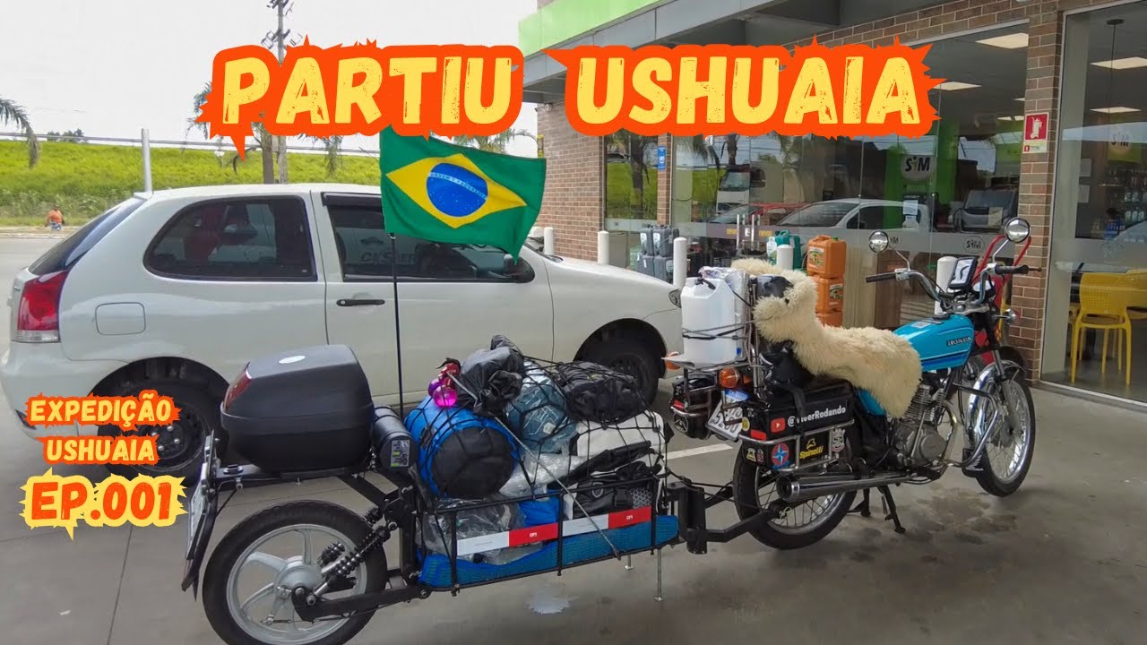 Ep01 RUMO AO USHUAIA COM A CG BOLINHA 81: Ventos Cruzados e Caminhões Testaram Nossa Coragem!
