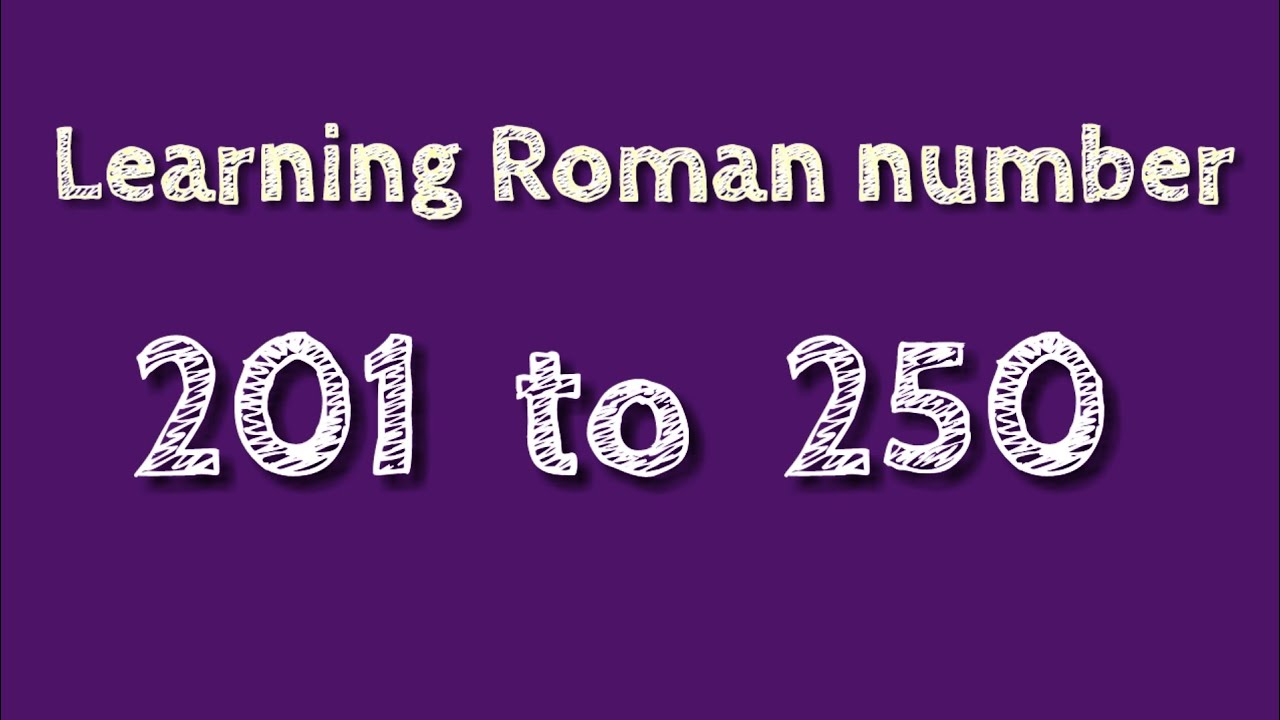 Roman numerals 201 to 250 || How to write Roman Numbers (201-250). @SHSIRCLASSES.