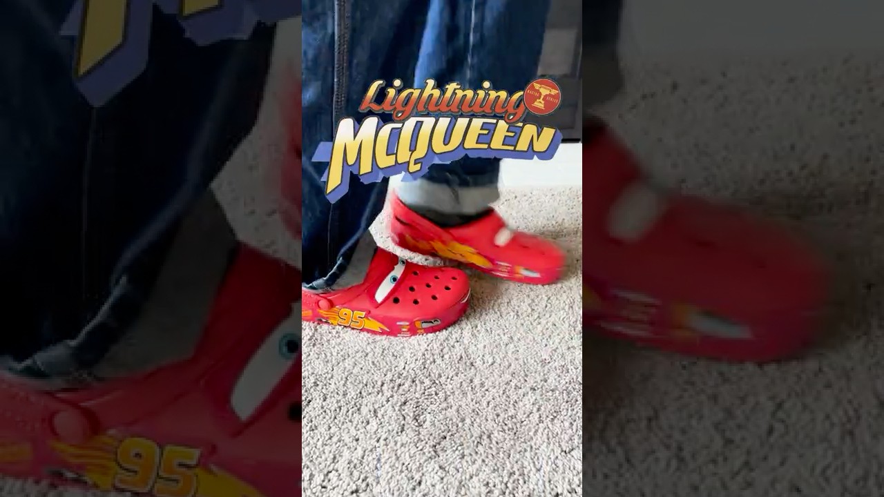 Lightning McQueen Crocs Review #crocs #lightningmcqueen