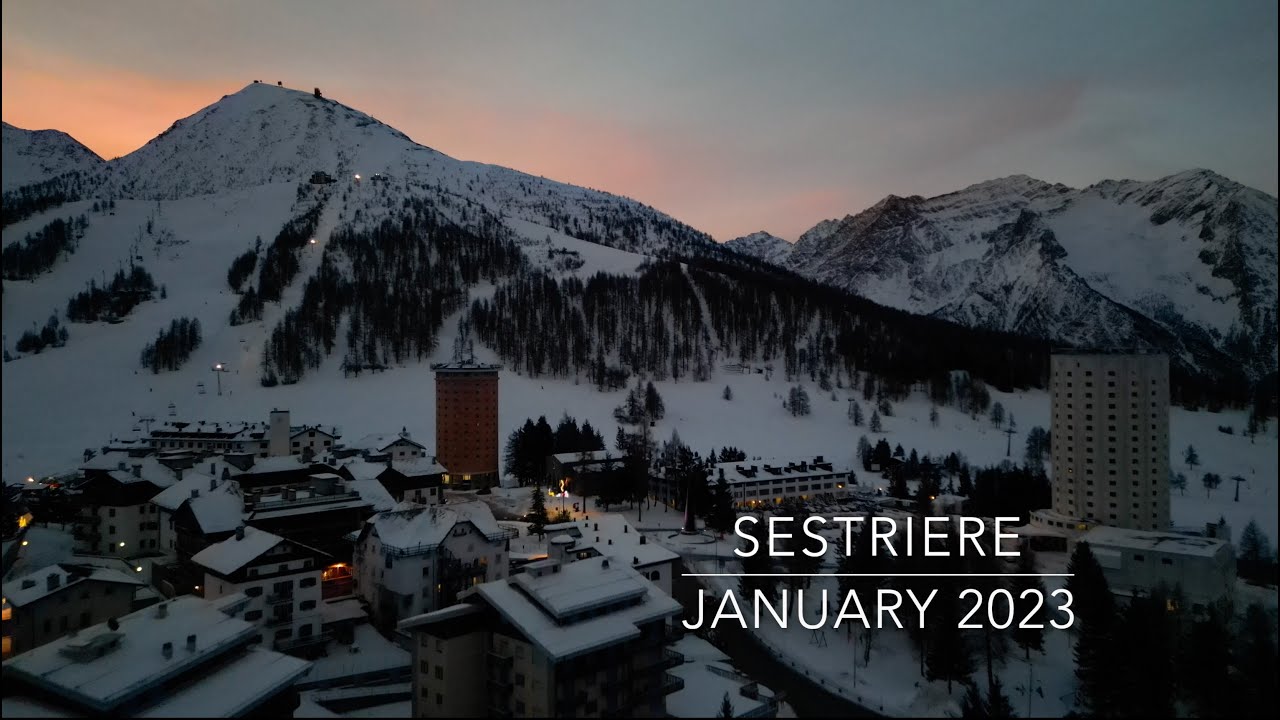 Sestriere January 2023 in 4K