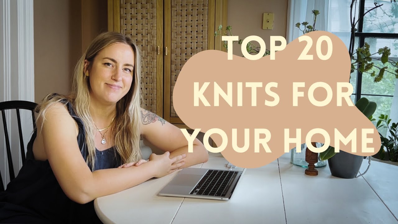 a curated list of colorful knit patterns for your home