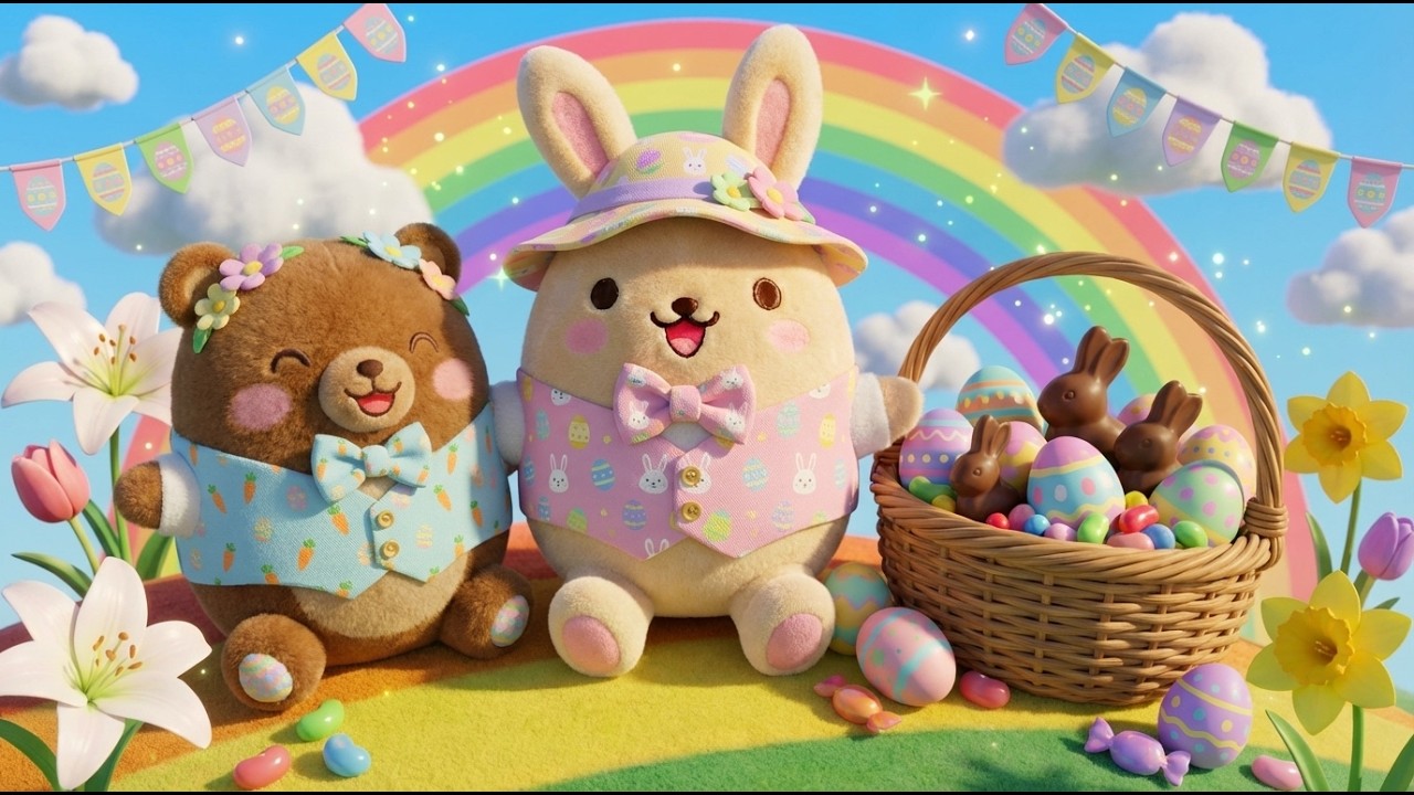 🐣 Dreamy Easter Kawaii World | Cute Pastel Fantasy With Calming Nostalgic Music | 4K