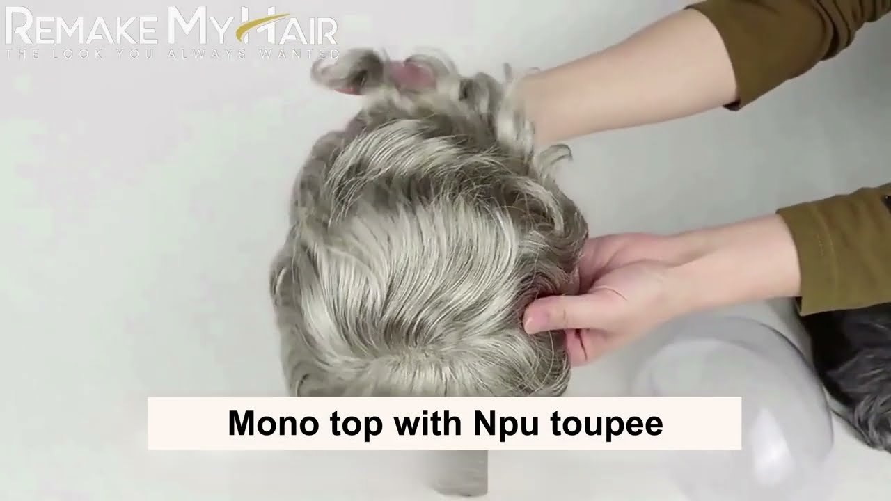 Mono Top With Npu Toupee | Virgin Human Hair | Quality Sinthetic Hair #toupees #wigs #hairextensions