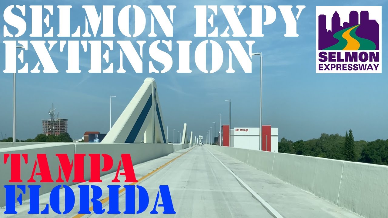 Selmon Expressway Extension OPEN - BOTH Directions - Tampa - Florida - 4K Highway Drive