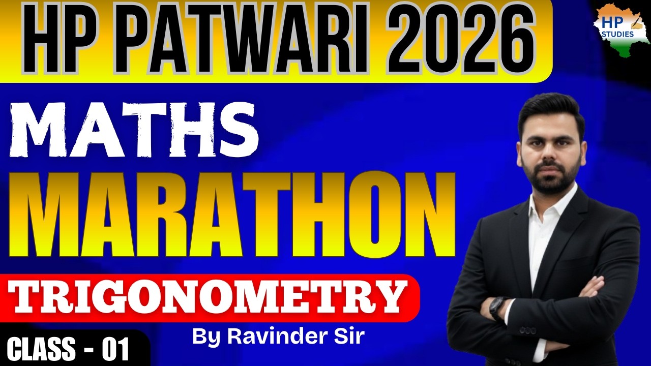 HP PATWARI 2026 | Maths | MARATHON ( Class -1)| Revision Series #hppatwari #hppatwarimaths
