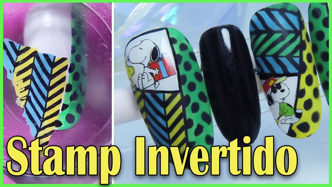 Como hacer STAMPING en U&ntilde;as 💚 T&eacute;cnica INVERTIDA 💚